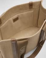Image 5 of 6: Chloe Woody Medium Tote Bag in Linen