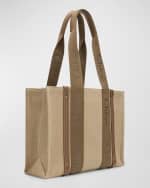 Image 4 of 6: Chloe Woody Medium Tote Bag in Linen