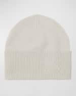 Image 1 of 2: Burberry Men's Cashmere EKD Beanie Hat