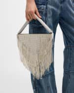 Image 3 of 6: Retrofete Kinsley Fringe Crystal Shoulder Bag