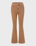 Image 1 of 6: Veronica Beard Carson High Rise Ankle Flare Jeans