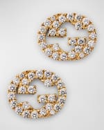 Image 1 of 5: Gucci Diamond Interlocking G Stud Earrings