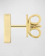 Image 3 of 3: Gucci 18K Yellow Gold Interlocking G Stud Earrings