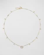 Image 1 of 3: Gucci Diamond Interlocking G Charm Necklace