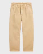Image 1 of 8: Ralph Lauren Childrenswear Boy's Easy Pleated Twill Pants, Size 2-7