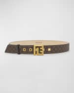 Image 1 of 2: Balmain PB Monogram Belt
