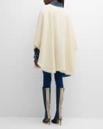 Image 3 of 6: Sofia Cashmere Baby Alpaca Wool Cape