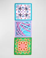 Image 1 of 3: Franco Ferrari Multicolor Silk Shawl