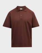 Image 1 of 6: Burberry Men's Pique Polo Shirt