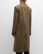 Image 3 of 6: Burberry Men's Solid Wool Overcoat