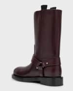 Image 3 of 6: Burberry Men's Leather Saddle Low Boots