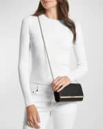Image 2 of 4: MICHAEL Michael Kors Large East-West Leather Clutch Bag