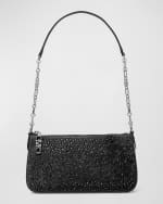 Image 1 of 3: MICHAEL Michael Kors Medium Embellished Chain Pouchette Shoulder Bag