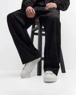 Image 2 of 6: Ferragamo Men's Clayton Tonal Leather Low-Top Sneakers