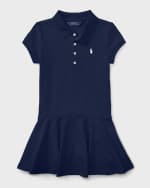 Image 3 of 4: Ralph Lauren Childrenswear Girl's Mesh Polo Knit Dress, Size S-XL