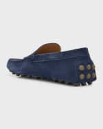 Image 3 of 6: Tod's Men's Mocassino Gommino Suede Drivers