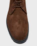 Image 4 of 6: Tod's Men's Polacco Ibrido Estivo Suede Chukka Boots