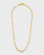 Image 1 of 5: Elizabeth Locke 19k Small Garda Chain Link Necklace