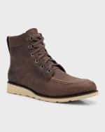 Image 5 of 6: Peter Millar Men's Alpine Descent Leather Hiking Boots