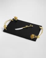 Image 4 of 4: Michael Aram Dahlia Cheeseboard with Knife