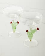 Image 1 of 2: Neiman Marcus Cactus Margarita Glasses, Set of 2