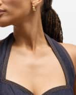 Image 5 of 5: Bottega Veneta Heart-Shaped Earrings