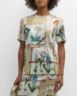 Image 2 of 7: Libertine Sequin Colefax Printed Blouse