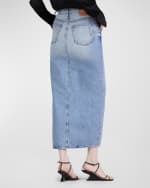 Image 3 of 4: Derek Lam 10 Crosby Lu High-Rise Denim Maxi Skirt