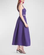 Image 3 of 4: Sachin & Babi Leighton Pleated A-line Midi Skirt