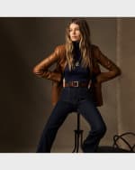 Image 3 of 5: Polo Ralph Lauren Lambskin Hacking Blazer