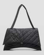 Image 1 of 6: Balenciaga Crush Large Quilted Chain Bag