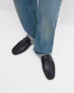 Image 2 of 6: Ferragamo Men's Duomo Gancio Leather Loafers