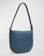 Image 4 of 6: Savette Tondo Small Grain Leather Hobo Bag