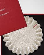 Image 2 of 2: Baccarat x Kim Seybert x Baccarat Etoile Silver Coasters, Set of 4