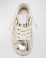 Image 5 of 5: Golden Goose Girl's Superstar Metallic Low-Top Sneakers, Kids