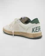 Image 4 of 7: Golden Goose Kid's Ballstar Low-Top Leather Sneakers