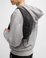 Image 3 of 6: Saint Laurent Men's Nuxx Quilted Nylon Crossbody Bag