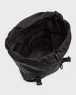 Image 5 of 6: Saint Laurent Men's Nylon and Leather Backpack