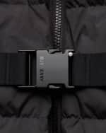 Image 3 of 3: Burberry Girl's Linda Long Puffer Parka Jacket, Size 4-14