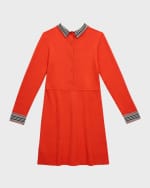 Image 2 of 3: Burberry Girl's Annalisa Knit Sweater Dress, Size 3-14