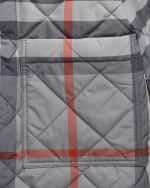 Image 3 of 3: Burberry Boy's Otis Quilted Check-Print Lined Jacket, Size 4-14