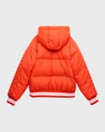 Image 2 of 3: Burberry Boy's Landry Logo Embossed Puffer Jacket, Size 3-14