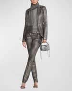 Image 3 of 5: Ralph Lauren Collection Welington Mini Chain Bag in Calfskin