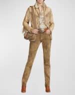 Image 3 of 6: Ralph Lauren Collection Welington Flap Leather Shoulder Bag