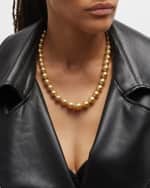 Image 2 of 5: Pearls By Shari 18k Yellow Gold Graduated South Sea Pearl Necklace