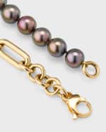 Image 3 of 5: Pearls By Shari 18k Yellow Gold and Tahitian Pearl Necklace