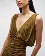 Image 5 of 5: Pearls By Shari 18k Yellow Gold Pink Sapphire and Kasumiga Pearl Earrings