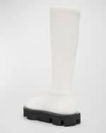 Image 3 of 6: Jil Sander Stretch Leather Chunky Ankle Boots