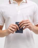Image 2 of 4: Burberry Men's Bateman London Check Bifold Card Holder