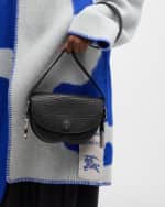 Image 3 of 5: Burberry Chess Small Flap Leather Satchel Bag